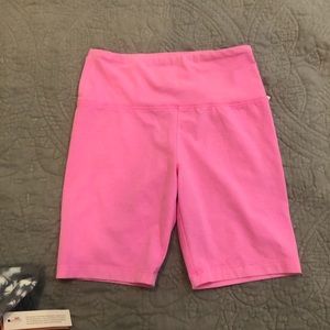 Bubblegum pink biker shorts